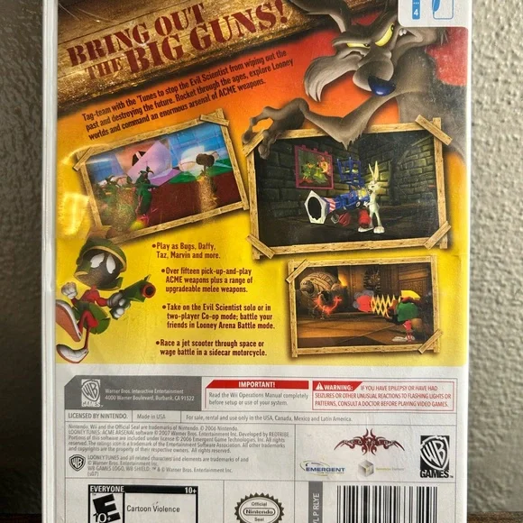 Looney Tunes Acme Arsenal Wii Game - Picture 2 of 3